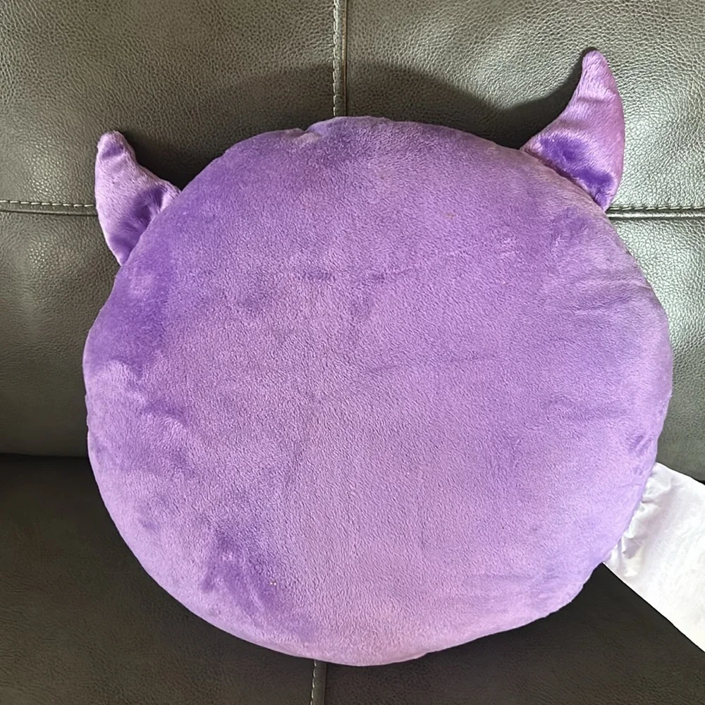 Emoji Devil, Purple Plush Pillow